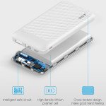 Wholesale Universal 10000 mah Portable Dual Port Super Slim Power Bank Charger SL10 (White)